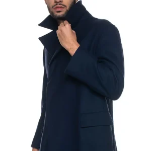 Cappotto doppio-petto Gentile Blu KNT Uomo