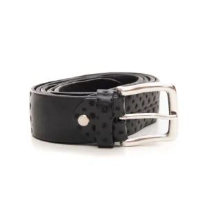 Cintura in pelle Nero The Jack Leathers Uomo