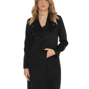 Cappotto doppio-petto Nero Liu Jo Donna