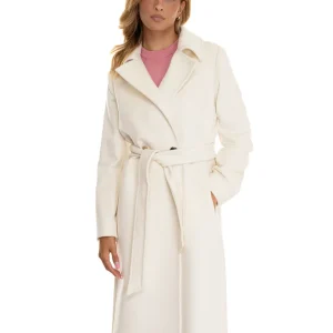 Cappotto lungo Bcollag Bianco Max Mara Studio Donna
