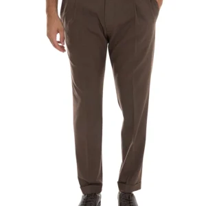 Pantalone modello chino XRETRO-BN7000 Marrone Berwich Uomo