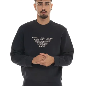 Felpa Blu Emporio Armani Uomo