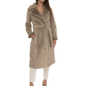 Cappotto lungo Cammello Guess Donna