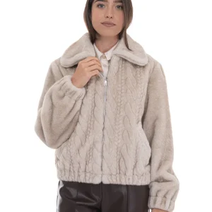 Pellicciotto ecologico Beige Liu Jo Donna