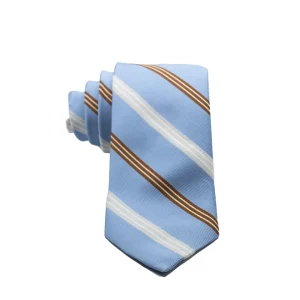 Tie - in light blue silk with stripes