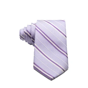 Tie - in lilac silk with stripes