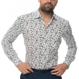 Camicia manica lunga Grigio Kiton Uomo