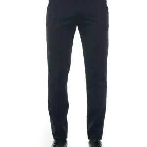 Pantalone classico in fresco di lana CLARK Blu Filetto Uomo