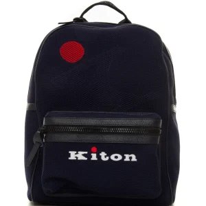 Zaino di tessuto Blu Kiton Uomo