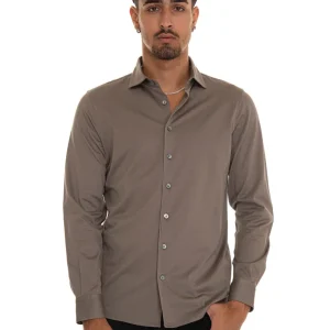 Polo camicia Tortora Gran Sasso Uomo