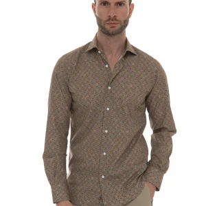 Camicia casual Tortora Carrel Uomo