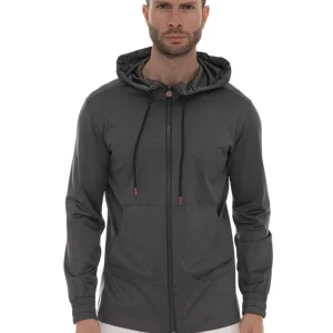 Felpa con cappuccio Grigio Kiton Uomo