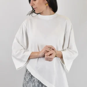 T-shirt over pizzo