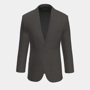 Made to measure 130s wool jacket with brown window Caccioppoli